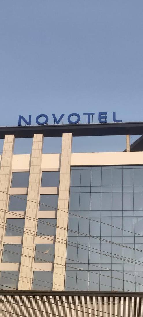 Novotel rooftop letters